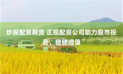炒股配资期货 正规配资公司助力股市投资，稳健增值